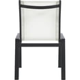 thumbnail image 3 of Meridian Furniture Nizuc Chaise de Salle à Manger d'Extérieur pour Patio Blanc Cassé (Ensemble de 2), 3 of 7