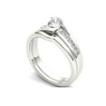 thumbnail image 2 of 1/2 Carat T.W. Diamond Bypass 14kt White Gold Engagement Ring Set, 2 of 5