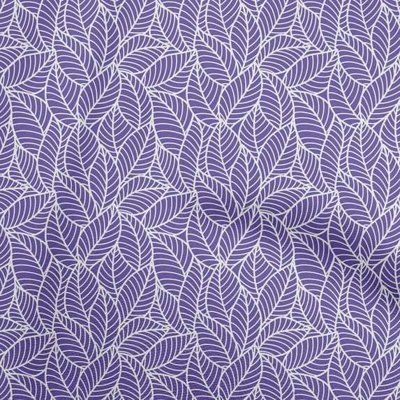 oneOone Rayon Violet Fabric Texture Leaf Sewing Fabric By The Yard Printed Diy Clothing Sewing Supplies 56 Inch Wide