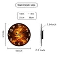 thumbnail image 2 of Hoease 10 Inch Silent Wall Clock, Glowing Coffee Steam Decorative Wall Clock, Battery Operated Non-Ticking Round Clock for Kitchen Living Room Coffee Lover Home Decor, 2 of 10