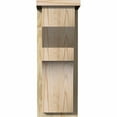 thumbnail image 2 of 8"W x 10"D x 22"H Monterey Rough Sawn Corbel w/Backplate, Douglas Fir, 2 of 9