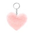 thumbnail image 2 of Cute Heart Plush Keychain for Women Girls - 3.14" Soft Bag Charm Purse Accessory, Valentine's Day Gift Novelty Keyring for Her Handbags & Backpacks, 2 of 5