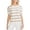 white, variant on Vince Camuto Womens Textured Stripe Pullover Sweater, White, Small