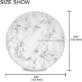 thumbnail image 3 of Coolnut 60" Marble Round Tablecloth, Waterproof Outdoor Tablecloth with Umbrella Hole and Zipper, for Kitchen Dining Picnic Party Home Decor, 3 of 7