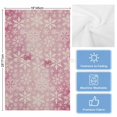 thumbnail image 5 of Christmas 1 Pack Kitchen Towel, Water Absorbent Dish Towel, Pink Watercolor Snowflakes Pattern Winter Decorative Hand Towels - Quick Drying Cloth for Cooking Baking, 18x28 Inch, 5 of 8