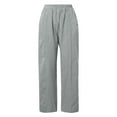 thumbnail image 4 of WILLBEST Pantalones Casuales para Mujer: Pantalones Holgados de Cintura Alta con Bolsillos y Cordones, con Diseño de Patchwork a Rayas, para Uso Diario y Relax. Mediana, 4 of 4