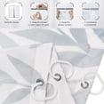 thumbnail image 6 of Blue Leaf Shower Curtain, Blue and Green Watercolor Eucalyptus Leaves Botanical Plants Bathroom Curtain Waterproof Fabric Machine Washable with Hooks, 84" Wx72 L, 6 of 6