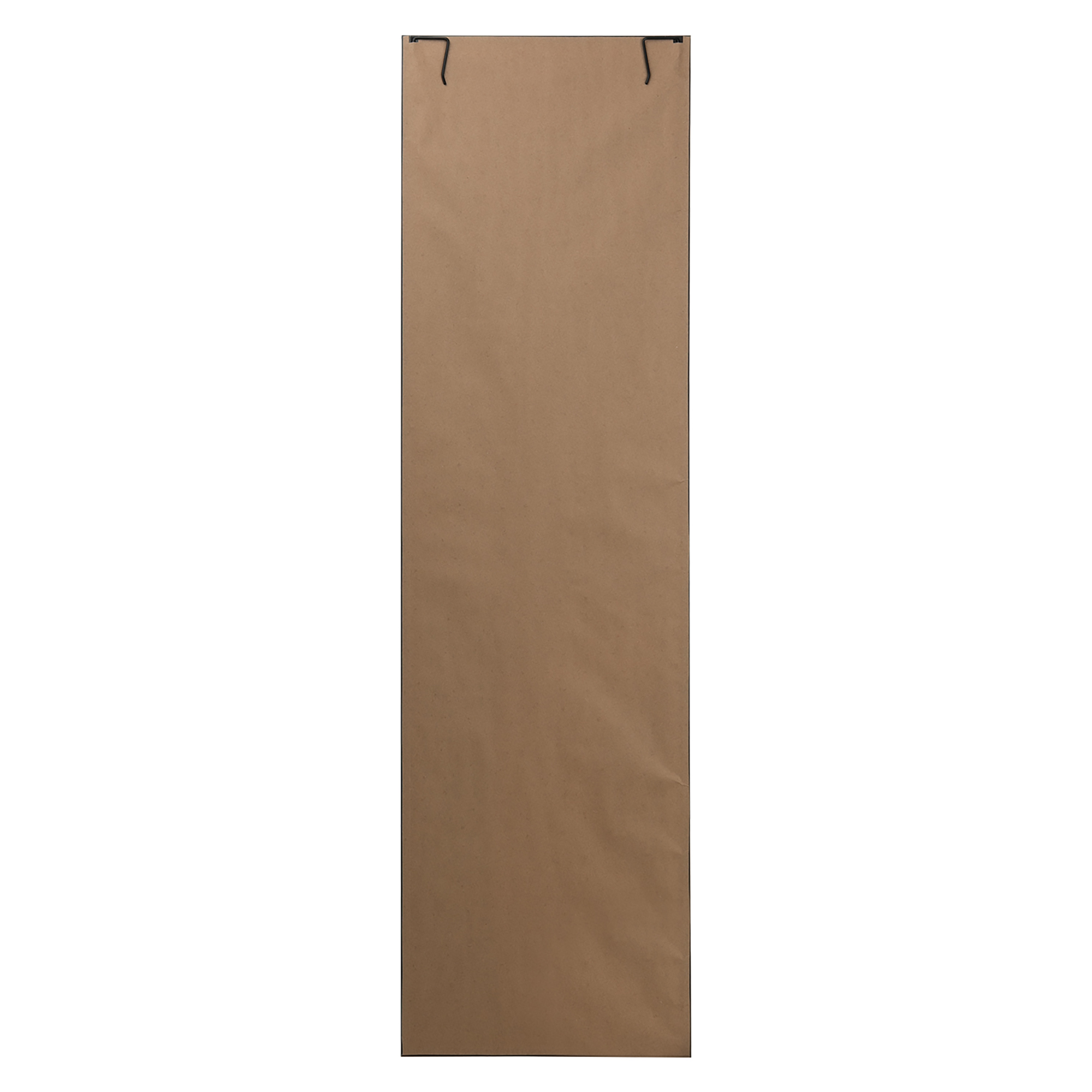 Mainstays Over-the-Door Rectangular Mirror, Black, 14.25" x 50.45" photo 3