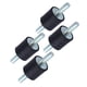 thumbnail image 2 of Soportes de goma amortiguador roscado amortiguador de puntales de choque control de ruido extremadamente duradero para motores de compresores de aire Higoodz Otros, 2 of 8
