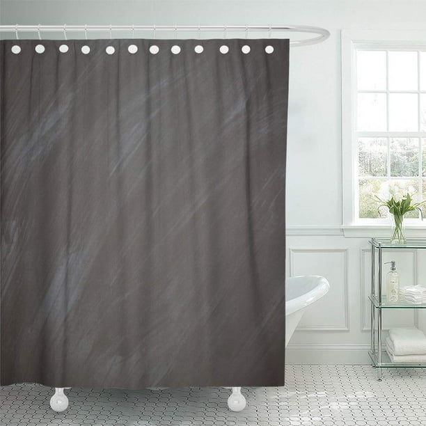 SUTTOM Gray Chalk Chalkboard Blackboard Retro Charcoal Board Shower