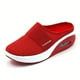 thumbnail image 2 of Sandalias de malla tejida voladora para mujer, mulas informales con suela de colchón de aire, zapatillas deportivas transpirables y livianas, 2 of 4