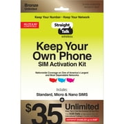 Straight Talk $35 Keep Your Own Phone Sim Bundle Kit