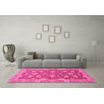thumbnail image 3 of Ahgly Company Indoor Square Oriental Pink Traditional Area Rugs, 6' Square, 3 of 4