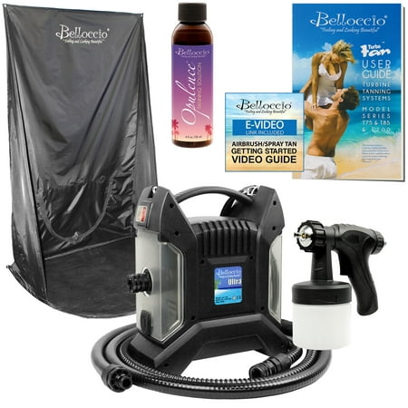 PRO Sunless Airbrush SPRAY TANNING SYSTEM Belloccio Opulence Curtain (Best Airbrush Tanning System)