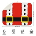 thumbnail image 2 of Red Christmas Santa Costume Pattern Dish Drying Mat for Kitchen 1 Pack, Ultra Absorbent Microfiber Dishes Drainer Mats,18x24in(46x61cm), 2 of 4