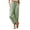 Green, variant on Womens High Waisted Wide Leg Pants Plus Size Drawstring Straight Leg Trousers Striped Beach Pants Casual Summer Outfits with Pockets