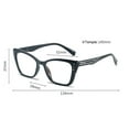 thumbnail image 2 of Women Square Reading Glasses Tortoise Blue Light Blocking Spring Hinges Blue Tortoiseshell Readers Eyeglasses Frame, 2 of 5