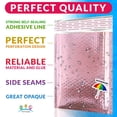 thumbnail image 3 of Rose Gold Metallic Bubble Mailers, Padded Foil Self Seal, 500 Count, 4 x 8 in, 3 of 8