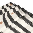 thumbnail image 3 of Yayeee Shower Curtain with Hooks 72"x72" Waterproof Fabric Bathroom Hanging Decor, Black Stripes, 3 of 5