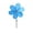 Blue, variant on YANDE - 23.2in Flower Windmill, Lightweight Wind Spinner for Patio, Garden & Backyard, Durable Outdoor Decorative Pinwheel for Yard (Light Blue)