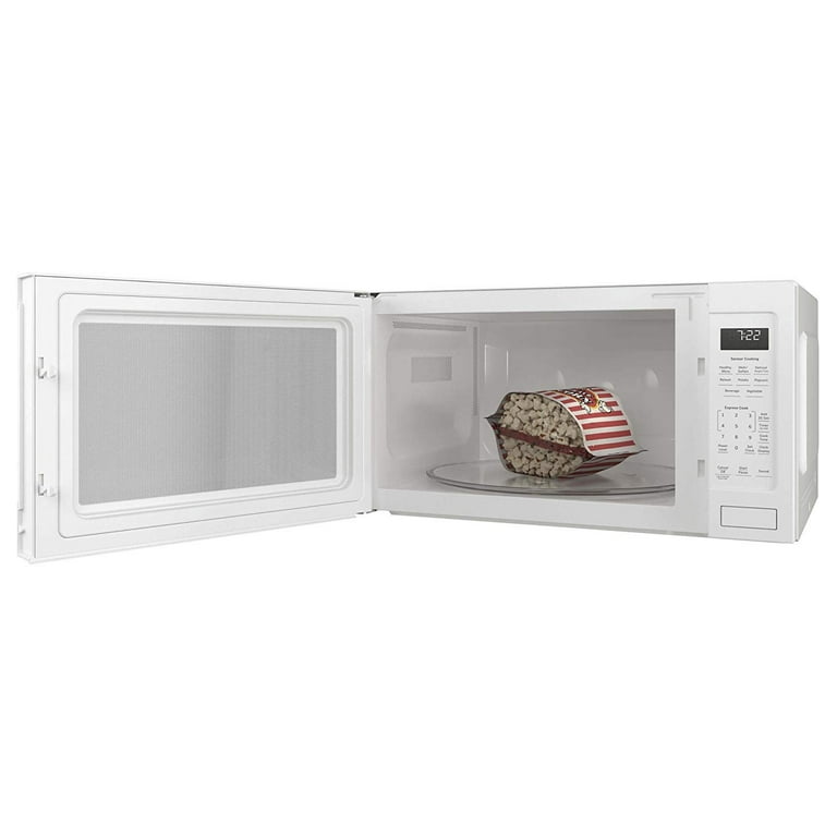 GE Profile PES7227DLWW 25 Countertop Sensor Microwave Oven with 2.2 cu. ft. Capacity 1100 Cooking Watts Weight and Time Defrost Instant On Control