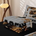 thumbnail image 5 of Homewish Baseball Artwork Zipper Twin Comforter Sets with Fitted Sheet and 2 Pillowcases,Kids Ball Sport Games Zipper Bedding Set For Boys Men,Black Reversible,4-Piece, 5 of 7
