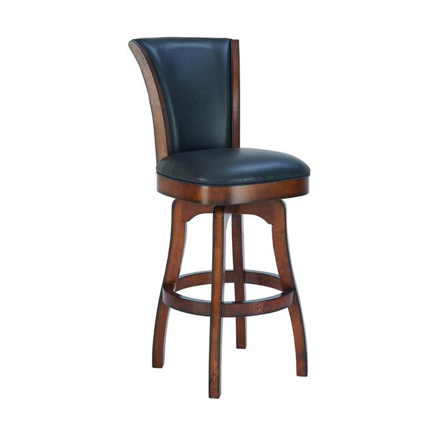 Raleigh 30" Swivel Barstool in Brown Bonded Leather