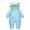 Sky Blue, variant on Chenyin Baby Newborn Snowsuit Onesies Cotton Bodysuit Hooded Jumpsuit Fall Winter Long Sleeve Romper for Girls Boys 0-24 Months