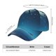thumbnail image 2 of Fotbe Night Sky Moon Dolphin Gorro Clásico de Béisbol, Gorra Ajustable con Broche Snapback, Gorro de Exterior de Algodón Suave, 2 of 6