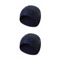 thumbnail image 4 of Gorros de Invierno Minnieouse Suaves y Cálidos a la Moda para Mujer Gorro de Algodón con Diamantes de Imitación de Medio Lado Type1 NO1, 4 of 6