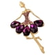 thumbnail image 5 of Pin de Broche Zulema Imitación Dorado Ballet con Piedras Preciosas, 5 of 7