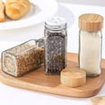 thumbnail image 4 of Square Jar Container With Shaker Insert Jar Glass Shaker Seasoning Bottle Pepper Seasoning Bottle Glass Jars, Square Bottles with Shaker Lids, Funnel and Labels for Seasoning & Storage, 4 of 7