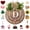 Letter D, variant on Interchangeable Seasonal Monogram Letter T Welcome Sign Front Door Decor Wooden Wreaths For Wreath Rustic Initial House Warming Porch Wall Home Decorations All Seasons