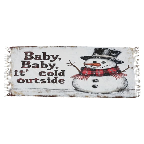 BZSMCE Women Scarf Snowman with Hats Simple Pattern Soft Warm Long Large Scarves