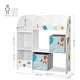 thumbnail image 5 of SONGMICS Organizador de Juguetes y Libros para Niños, Estantería de Almacenamiento Multifuncional con 2 Cajas, Gran Capacidad, Tema Universal, para Dormitorio, Salón, Blanco, 5 of 5