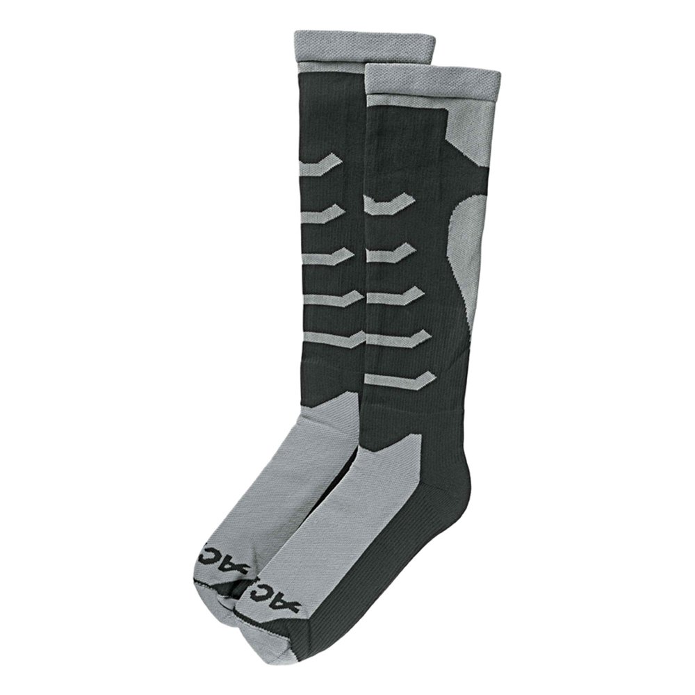 ACE Brand Men's Running Socks, Graduated Compression Nylon, Gray/Black