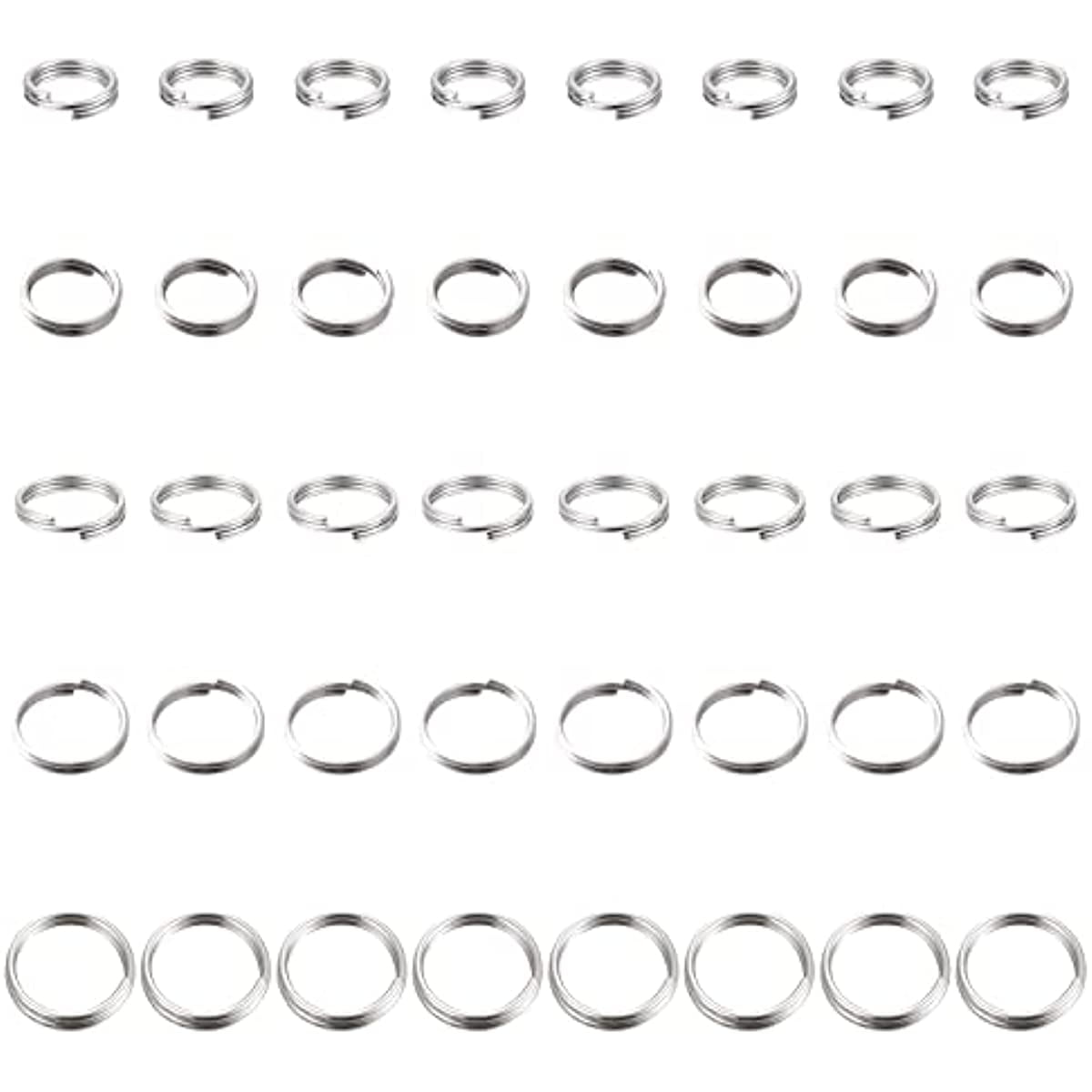  200pcs 12mm Mini Split Jump Ring with Double Loops Small Round  Metal Black Key Rings Connectors for Making Handwork Charms Pendants Key  Chains Ornaments DIY Crafts Accessories