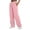 Pink, variant on Womens Sweatpants Stripe Patchwork Loose Multi Use Sport Casual Wide Leg Sweatpants Women Black L
