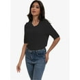 thumbnail image 4 of Women's Casual Half Sleeve T-Shirt - Relaxed Fit Basic Top, Soft Breathable, Everyday Wear (Size S-XXL), 4 of 6