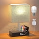 thumbnail image 1 of 2026 Table Lamps for Bedroom | Bedside Lamps with USB Charging Port | Dimmable Lamp for Bedroom | Bedside Light with 2 USB Ports and Phone Stands LED, 1 of 5