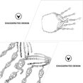 thumbnail image 3 of 1Pc Fashionable Skull Clavicle Chain Exaggerated Festive Neck Decoration for Halloween (Black), 3 of 8