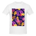 thumbnail image 4 of Bingfone Purple Flower Men'S Loose Fit Short-Sleeve Pocket T-Shirt, 4 of 7