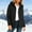 Black, variant on Womens Adjustable Drawstring Collar Wind Jacket Dual Patch Pockets Cuffed Long Sleeve Tailored Fit for Mountain Hike Trail Walk Gray L