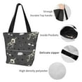 thumbnail image 4 of Bingfone Skeleton Unicorn Women Shoulder Tote Bags Casual Bag Ladies Shopping Handbag, 4 of 7