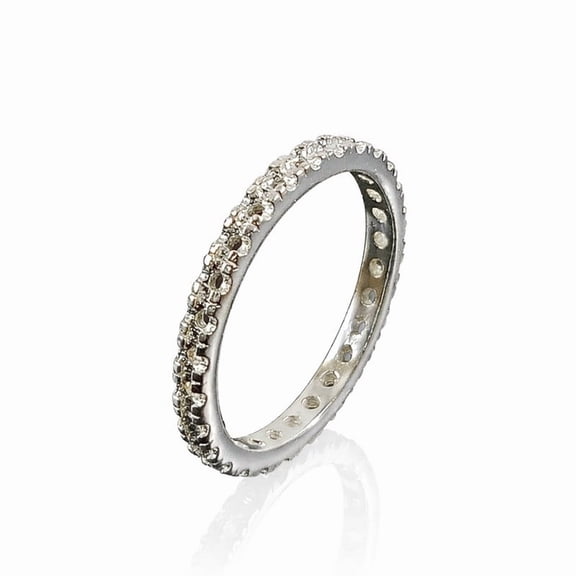 AFGEMSNJEWELLERY 2X2 MM 925 Sterling Silver Semi Mount Without Stone Jewelery, Women Promise Ring ,Round Prong Setting Ring Size - 7