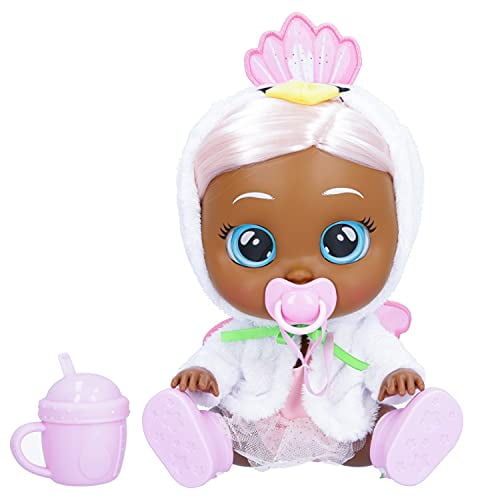 Cry Babies Kiss Me Daphne - 12" Baby Doll | Deluxe Blushing Cheeks Feature | Shimmery Changeable Outfit with Bonus Baby Bottle