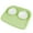 Green, variant on CueCue Pet Green Raised Dual Food And Water Bowls For Small Dogs, Puppies, And Cats With Anti-Slip Feet And Spill-Proof Tray