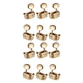 thumbnail image 3 of yingyy Guitar Tuning Peg Keys 6-strings Vintage Style Machine Head Tuner Knobs Stringed Instrument Repair Replacing Parts Gold 2Set, 3 of 6