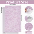 7Pcs PU Leather Fabrics DIY Craft Rectangle with Butterfly Flower