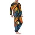 thumbnail image 2 of Yiaed Abstract Funny Duck Print Men’s Pajamas Set - Long Sleeve Button Down Sleep Shirt and Pajama Bottoms Sleepwear Set Mens Pjs Sets Men's Pajama Bottoms-XX-Large, 2 of 7